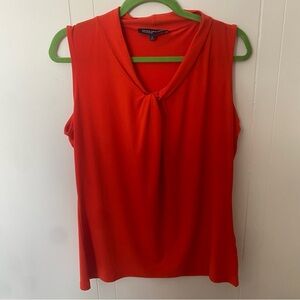 Jones New York Vibrant Red Sleeveless Blouse
